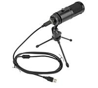 SHINEOFI 1Set USB Condenser Microphone with Tripod for Livestreaming Gaming Podcasting Recording Durable Metal Design for Enhanced Audio
