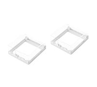 SHINEOFI 2 pcs Socket Case Self Adhesive Splash Box for Type Wall Outlets Easy Installation Convenient Opening Design for Home and Bathroom Use