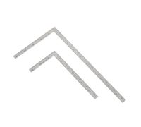 SHINEOFI 2 pcs Stainless Steel Square Ruler Durable Thick Woodworking and Engineering Drawing Tool Scale Carpenter Square for Accurate Right Angle Measurement