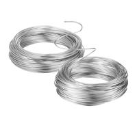 SHINEOFI 2 Rolls Bendable Aluminum Crafting Wire Flexible Beading Wire for DIY Jewelry Making Floral Arrangements Bonsai Training and Artistic Sculpting Projects