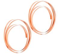 SHINEOFI 2 Rolls Thin Copper Foil Sheet Flexible Red Copper Strips with Smooth Oxidation-free Surface, Excellent Conductivity for Circuit Jumpers and Transformer Coils in High-performance