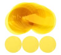 SHINEOFI 2' Self-adhesive Pet Dimming Diffuser Film Yellow Warm Color Filters 25pcs 50mm Peel and Stick round Sheets for Photo Flashlights and Spotlights for Ambient Mood Lighting