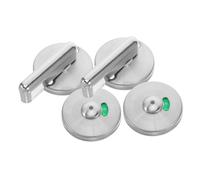 SHINEOFI 2 Set Bathroom Indicator Lock Restroom Sign for Home Privacy Door Indicator Lock Bathroom Toilet Door Red and Green Silver Stainless Steel