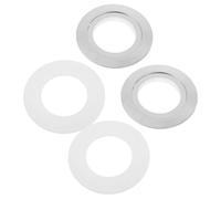 SHINEOFI 2 Sets Dual Flush Toilet Button Converter Plate Easy Install Dual Push Flush Upgrade Parts from to Secure Fit Toilet Tank Converter for Enhanced Flushing Performance and Simple