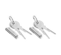 SHINEOFI 2 Sets Heavy Duty Refrigerator Lock Cylinder Keyed Security for Retail Display Cabinets and Freezer Doors with Seal Frost-Resistant