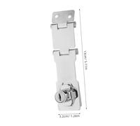 SHINEOFI 2 Sets Lock with Key for File Cabinet and Refrigerator Wooden Door Hasp Latch Easy Installation with Screws Secure Privacy for Home and Office Use