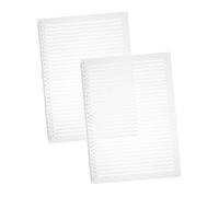 SHINEOFI 2 Sets Multi-Purpose Straight Line Stencil Template with Spacing and Plastic Writing Guide for Calligraphy Journaling Technical Drawing and DIY Projects with Marking Sticks