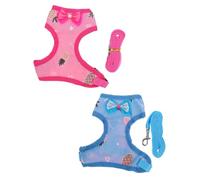 SHINEOFI 2 Sets Pet Hen Leash Harness with Extra-long Traction Rope for Chickens Safe Comfortable Vest for Pulling Pressure Distribution Creative Design for Themed Parties and Outdoor Use