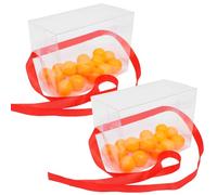 SHINEOFI 2 Sets Ping Pong Twerk Game Set Pingpong Ball Swing Shaking Prop with Straps Plastic Shaking-pong Playing Toy for Kids Adults Funny Weddings Bridal Shower Party Interactive Game Supplies