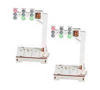 SHINEOFI 2 Sets Stem DIY Traffic Signal Wooden Traffic Light Kits for Teens Educational Science Experiment with Easy Digital Coding and Parent Interaction