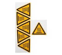 SHINEOFI 2 Sheets Self-adhesive Warning Sign Stickers High Temperature Do Not Touch Labels Suitable for Indoor and Outdoor Smooth Surfaces Metal and Factory Use