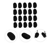 SHINEOFI 20 Pairs Black Eyeglass Nose Cushions Non-slip Soft Silicone Pads for Glasses Frame Repair Kit Comfortable Bridge Fit Prevents Skid Relieves Pressure