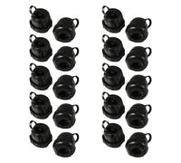 SHINEOFI 20 Pcs round Nylon Cable Gland for Power Cable Protection and Insulation with Wire Strain Relief Bush Suitable for House Appliance and Electrical Equipment