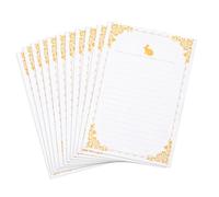 SHINEOFI 20 Sheets Vintage Style Letter Writing Paper A5 Thickened White Kraft Retro Chinese Floral Border Lined Stationery for Greeting Cards and Personal Letters