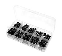 SHINEOFI 200 Pcs Micro Momentary Tactile Push Button Switch Pin Kit for Breadboard Touch Sensitive Activation for and Prototyping Space Saving Design