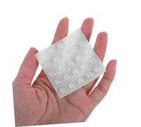 SHINEOFI 200 Pcs Transparent Silicone Door Bumpers Soft Cushion Pads with Strong Adhesive Quiet Close Sound Dampening Protection for Cabinet Refrigerator and Door Edges