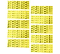 SHINEOFI 200Pcs Anti-Static Warning Stickers 55X25Mm Self-Adhesive Electrostatic Caution Labels for Electrical Devices Safety Reminder