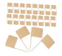 SHINEOFI 200pcs Brown Toothpick Flags for Food Decoration Versatile Cupcake Toppers and Appetizer Picks Use Party Flags for Desserts Cheese Platters and Cocktail Sticks Charming Design for