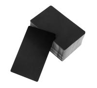 SHINEOFI 200pcs Matte Black Aluminum Metal Cards for Laser Engraving Thin Blank Business Cards Oxidation-Resistant Sublimation Nameplates for Custom Professional Branding