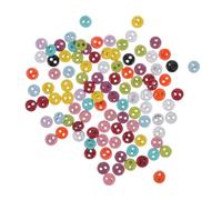 SHINEOFI 200pcs Mini Metal Round Buttons Fasteners for Doll Clothes Sewing DIY Craft Supplies Tiny White Alloy Buttons for Amigurumi Quilting Scrapbooking Card Making