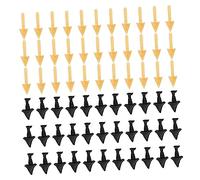 SHINEOFI 200pcs Plastic Fake Chick Mouth Beak Accessories Black 7x15mm and Flesh 6x20mm DIY Bird Crafting Kit for Chicken Chicks and Bird Craft Projects
