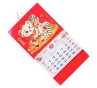SHINEOFI 2027 Year the Goat Wall Calendar with Lunar New Year Zodiac Goat Theme, Red Paper Material, Ample Writing Space and Daily Planning for Household and Family Wall Calendar