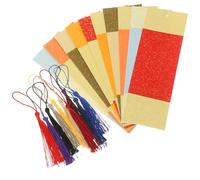SHINEOFI 20pcs DIY Handmade Blank Bookmarks for Book Lovers Unfinished Book Markers Graffiti Page Markers for Reading Craft Supplies Random Color