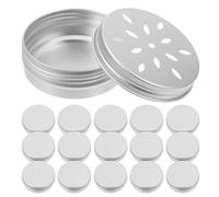 SHINEOFI 20pcs Dog Scent Training Case 60ml Aluminum Scent Containers with Screw Top Vented Tins for Efficient Outdoor Use and Rescue Search Dog Nose Work