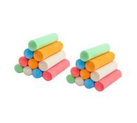 SHINEOFI 20Pcs Dustless Blackboard Chalks for Smooth Writing Non Toxic Washable Outdoor Chalk Sticks for Preschool Drawing Sidewalk Games and Classroom Use