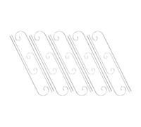 SHINEOFI 20pcs Garden Marker Hooks for Outdoor Plants and Flowers, Iron Mini Shepherd Hook with Flexible Layout and Simple Ground Insertion, Silver Plant Label Stakes for Vegetable Garden