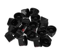 SHINEOFI 20pcs Graffiti Spray Paint Nozzle Caps Replacement for Spray Paint Cans, Waterproof Self-Spray Bottle Nozzles in Black for Painting and Graffiti Supplies
