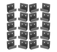 SHINEOFI 20pcs Heavy Duty Stainless Steel Tile Hangers for Wall Mounting Ceramic Tile Display Brackets with 15mm Slot Wall Fasteners and Picture Hanging Hooks