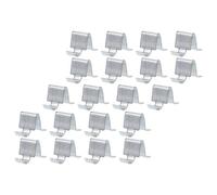 SHINEOFI 20pcs Metal Shelf Clips for Cabinets 9mm Thick S-Hook Shelf Supports for File Cabinets and Kitchen Shelving for Bookcase and Storage Units