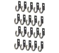SHINEOFI 20pcs Metal Wall Hooks Retro Mini Cabinet Hook Hanger Zinc Alloy