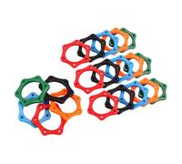 SHINEOFI 20pcs Microphone Slip Ring Rubber Shockproof Mic Grip Band for Wireless Handheld Microphones Prevents Mic Slipping during Performance Random Color