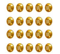 SHINEOFI 20pcs Middle East Incense Burner Inserts Iron Plate Parts for Censer Bowl Base 5.2cm Sloped Candle Cup, Vintage Frankincense Censer Accessory for Home Decoration and DIY Burner