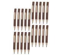 SHINEOFI 20pcs Natural Wood Pencils for Rustic Tree Branch Writing Tools with Bark Intact Friendly Compact Lightweight Woodland Pens for Drawing and School Use