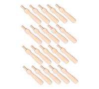 SHINEOFI 20pcs Needle Felting Handle Set with Wooden Grip Lightweight Portable Punch Needle Tool for DIY Wool Crafts Easy Replaceable Parts Sturdy Construction for Beginners and