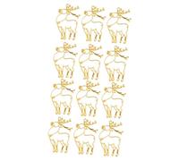 SHINEOFI 20pcs Open Back Bezel Alloy Frame Pendants for Jewelry Making Christmas Gingerbread Style Thickness for Charms and Crafts Easy to Use Uv