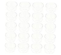 SHINEOFI 20pcs Plastic Candle Mold Containers for DIY Candle Making Flame Stable Wax Melt Boxes Compatible with Paraffin Soybean Palm Beeswax Lightweight Holders for Craft Gifts and Home