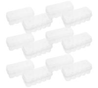 SHINEOFI 20pcs Plastic Vial Organizer Box for 5ml Sample Bottles and Vial Bottles, Portable Storage Case with Tight Seal for Laboratories and Emergency Scenarios