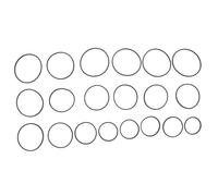 SHINEOFI 20pcs Recorder Rubber Drive Belts Folded Mixed Pack for Cassette Dvd Video Machine Repair and Maintenance Wear-resistant Replacement