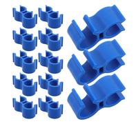 SHINEOFI 20pcs Removable Plastic Handheld Shower Holder Clips for Showerhead and Tub Bench, Easy Installation with Seamless Bath Chair Integration, Suitable for Elderly and Disabled Users