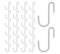 SHINEOFI 20pcs Stainless Steel S Shaped Hooks for Hanging Kitchenware and Tools, Corrosion Resistant Utility Hooks with Sl ppearance for Garages and Workshops