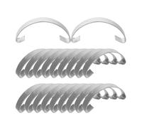 SHINEOFI 20pcs Steel Hook Chicken Cage Door Fasteners Metal Spring Clips for Poultry and Rabbit Cages Door Fixing Tool Suitable for Chicken Coop and Bird Use