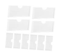 SHINEOFI 20pcs White Plastic Wire Shelf Label Holders Price Tag Holders for Retail Stores Supermarkets Pantry with Visible Display for Easy Product Management
