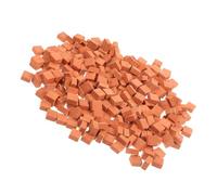 SHINEOFI 210pcs Mini Bricks Model Durable Red Miniature Building Bricks for Dollhouse Decor DIY Micro Landscape Garden Craft Accessories