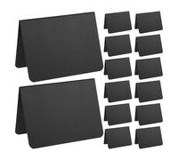 SHINEOFI 21Pcs Small Erasable Chalkboard Signs with Stand, A-Frame Matte Black Menu Label Boards for Cafe, Restaurant, Kitchen, Party, and Buffet Table Display
