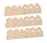SHINEOFI 24pcs Miniature Wooden Fairy Garden Doors Unpainted Wooden Door for DIY Craft Projects Dollhouse Decorations Handcrafted Rustic Charm