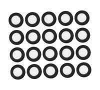 SHINEOFI 24pcs Rubber Hose Gaskets with Filter Mesh High-efficiency Plumbing Washer Seals for Shower Hoses and Faucets Easy to Install Leak-resistant Water Faucet Sealing Gaskets